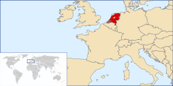 locatie van nderland in europa